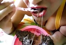 Tải về khiêu dâm, trao đổi bằng thức ăn, người phụ nữ